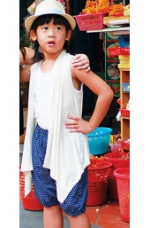 White Sleeveless Pull Over